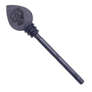 Anciently Natural Unpolished Karungali Vel Original 12 Inches, Natural Black, 1 Piece, Karungali Wood