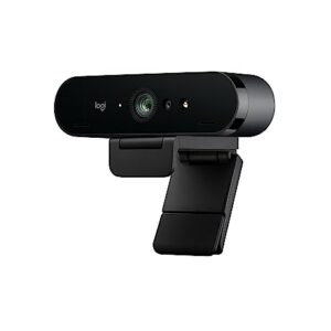 Logitech Brio Stream, Ultra 4K HD Video Calling, Optical Zoom, Noise-Canceling mic,HD Auto Light Correction, Works with Microsoft Teams, Zoom, Google Voice, Meet, PC/Mac/Laptop/MacBook/Tablet, Black