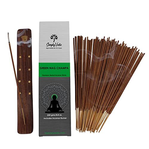 Simply Vedic Green Nag Champa Incense Sticks